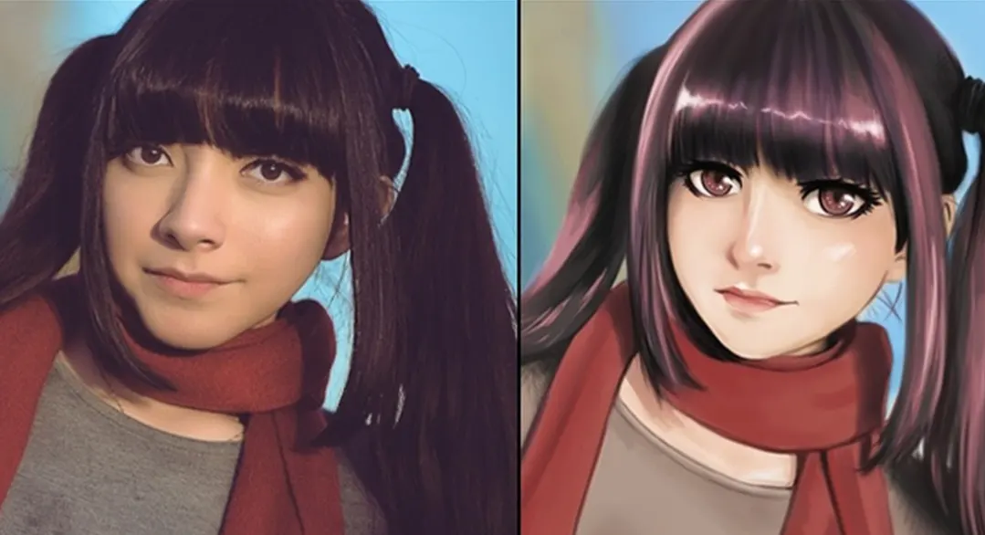 تحويل الصور الى انمي